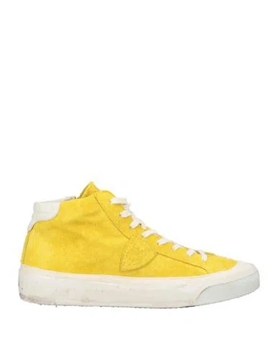 Philippe Model Woman Sneakers Yellow Size 10 Leather