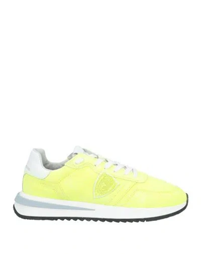 Philippe Model Woman Sneakers Yellow Size 8 Leather