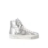 Philippe Model Women's Prsx Haute High Sneakers In Silver In Silver