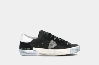 PHILIPPE MODEL WOMEN'S SNEAKERS PHILIPPE MODEL PARIS ♪ MA01 PARIS FOXY LAMINE - NOIR SILVER