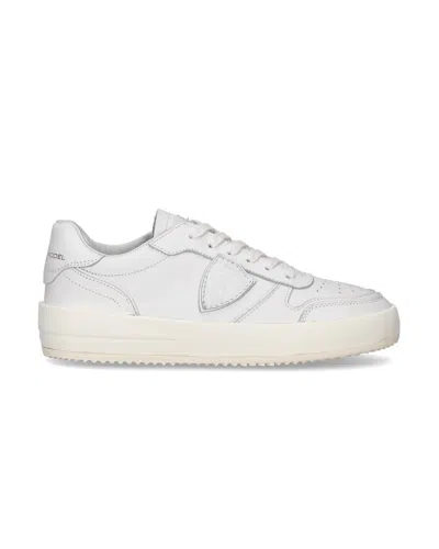 Philippe Model Women's Sneakers  Paris ♪ V001 - Nice Low Blanc In White