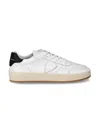 Philippe Model Women's Sneakers  Paris ♪ V002 - Nice Low Veau Blanc - Noir In White