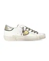 Philippe Model Women's Sneakers  Paris ♪ Vmp4 - Tropez X Veau Metal Python Blanc Bronze In Multi