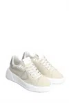 Philippe Model Women's Tres Temple Low-top Sneakers In Beige/silver In Neutral