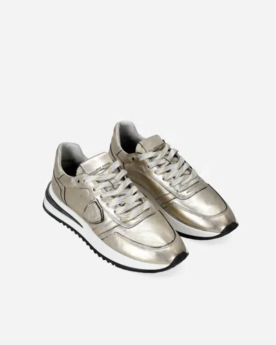 Philippe Model Women's Tropez 2.1 Low Sneaker In Metal Gold In Multi