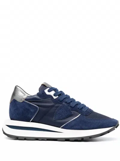 Philippe Model Women's Tropez Haute Low Sneaker In Mondial Bluette