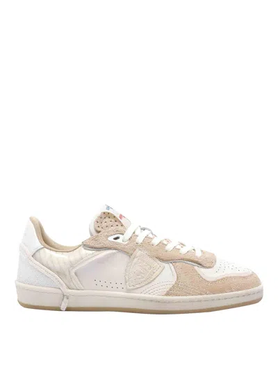 Philippe Model Beige And White Pgal Sneakers In Multi