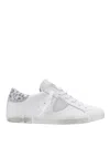 Philippe Model Prsx Leather Sneakers In Blanco