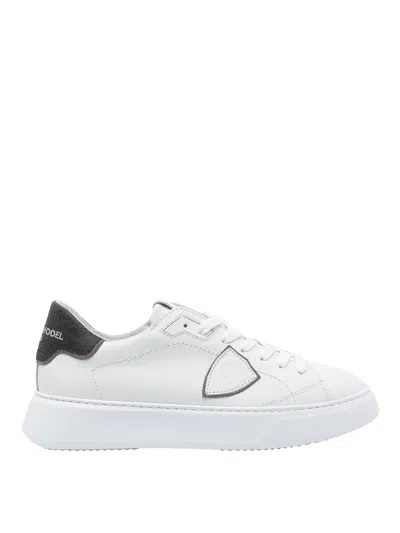 Philippe Model Paris Temple Low Man Sneakers In White