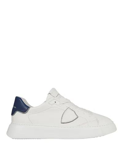 Philippe Model Leather Sneakers In White