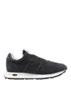 Philippe Model Low Top Sneakers With Rubber Sole And Suede Accents In Black