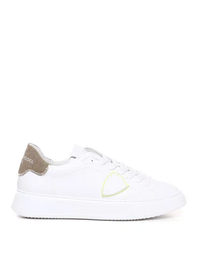 Philippe Model Paris Leather Sneakers In White