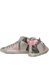 Philippe Model Zebra-print Leather High-top Trainers