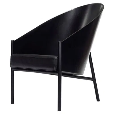Pre-owned Philippe Starck 1980's  "pratfall" Leather Lounge Chair In Brown