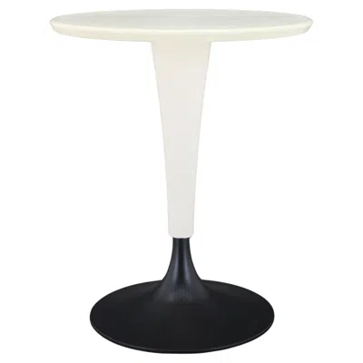Pre-owned Philippe Starck 1990s Kartell Dr. Na Table In Cream White And Black By , Italy