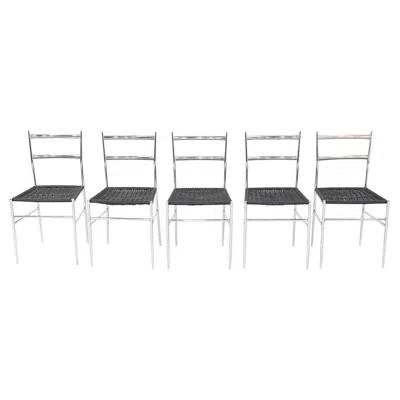 Pre-owned Philippe Starck 2004 Set Of Five  For Driade Objet Perdu Dining Chairs In Gray