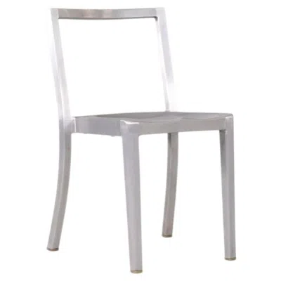 Pre-owned Philippe Starck 2020s  For Emeco Icon Side Chair In Brushed Aluminum In Gray