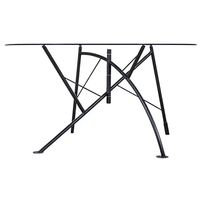Pre-owned Philippe Starck A " Dole Melipone " Architectural Dining Table By  1980's In Black