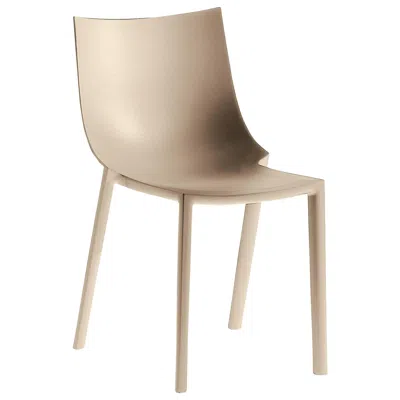 Pre-owned Philippe Starck Bo Stackable Colored Chair Designed By  For Driade In Sand
