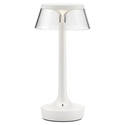 Pre-owned Philippe Starck Bon Jour Unplugged Table Lamp In Almost White & Crown In Transparent, 2025