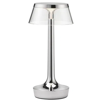 Pre-owned Philippe Starck Bon Jour Unplugged Table Lamp In Chrome & Crown In Transparent, 2025