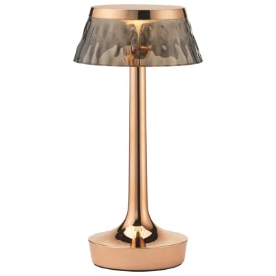 Pre-owned Philippe Starck Bon Jour Unplugged Table Lamp In Copper & Crown In Fumee, 2025 In Brown