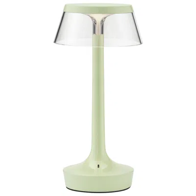 Pre-owned Philippe Starck Bon Jour Unplugged Table Lamp In Fresh Mint & Crown In Transparent, 2025 In Sand