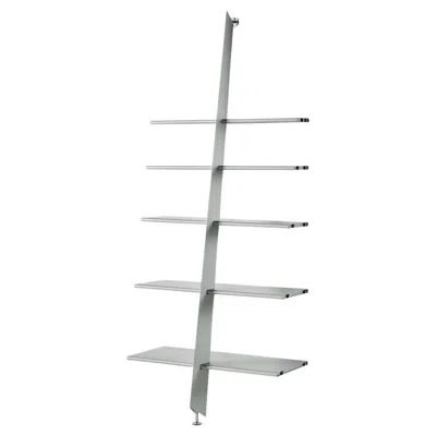 Pre-owned Philippe Starck Bookshelf Baleri Italia Mac Gee Bookcase Design  - Aluminium In Gray