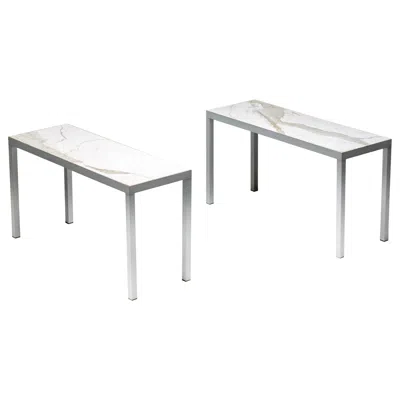 Pre-owned Philippe Starck Carrara Marble Console Table By , France, 1990s In Gray