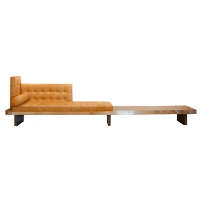 Pre-owned Philippe Starck Cassina By  For Beverly Hills Sls Hotel Custom Daybed Chaise Sofa In Brown