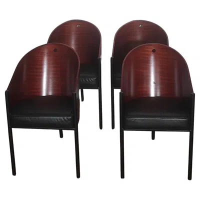 Pre-owned Philippe Starck Costes Chairs For Driade 1980s In Brown