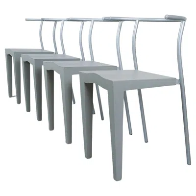 Pre-owned Philippe Starck Dr Glob Chairs  Grey Kartell, Italy, 1990 In Gray