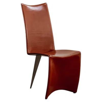 Pre-owned Philippe Starck "ed Archer" Dining Chair For Driade, 1986 In Brown