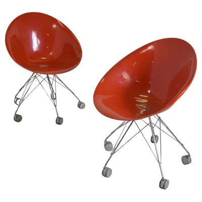 Pre-owned Philippe Starck Eros Armchair By  For Kartell, Italy, 1995 In Red
