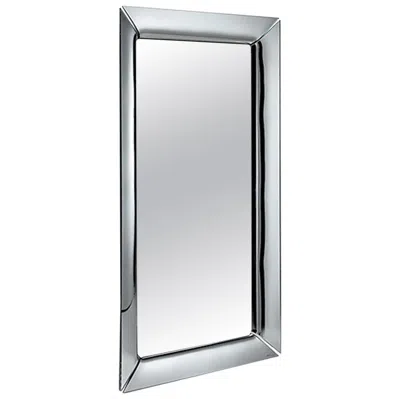 Pre-owned Philippe Starck Fiam Customizable Caadre 400 Standing Mirror In Glass By  In Gray