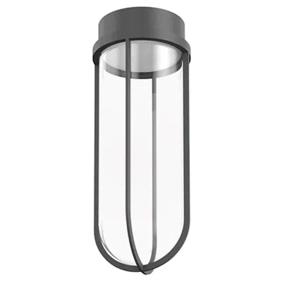 Pre-owned Philippe Starck Flos In Vitro 2700k Led Ceiling Light In Anthracite By  In Transparent