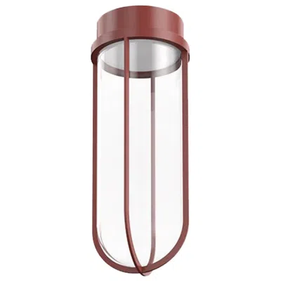 Pre-owned Philippe Starck Flos In Vitro 2700k Led Ceiling Light In Terracotta By  In Transparent