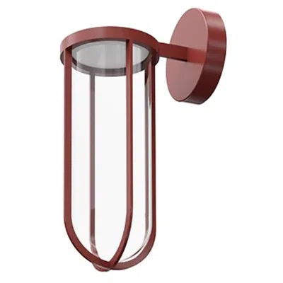 Pre-owned Philippe Starck Flos In Vitro 2700k Non Dimmable Led Wall Scone In Terracotta By  In Transparent