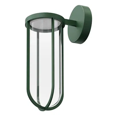 Pre-owned Philippe Starck Flos In Vitro 2700k Non Dimmable Wall Scone In Forest Green By