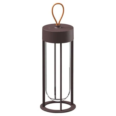 Pre-owned Philippe Starck Flos In Vitro 2700k Unplugged Portable Lamp In Dark Brown By