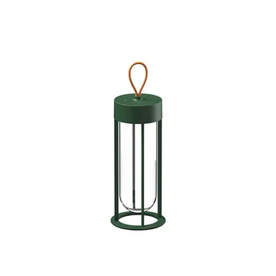 Pre-owned Philippe Starck Flos In Vitro 2700k Unplugged Portable Lamp In Forest Green By