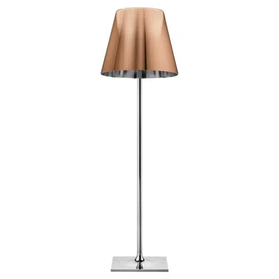 Pre-owned Philippe Starck Flos Ktribe F3 Dimmable Floor Lamp In Aluminized Bronze By  In Brown