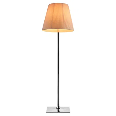 Pre-owned Philippe Starck Flos Ktribe F3 Dimmable Floor Lamp In Plissé Cloth By  In Sand