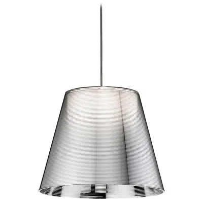 Pre-owned Philippe Starck Flos Ktribe S1 Halogen Pendant Light In Aluminized Silver By