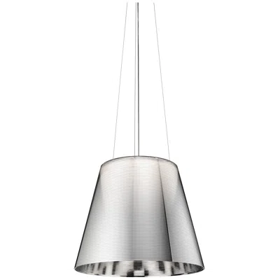 Pre-owned Philippe Starck Flos Ktribe S3 Halogen Pendant Light In Aluminized Silver By
