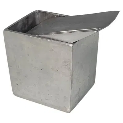 Pre-owned Philippe Starck French Modern Aluminum Table Ashtray Ray Hollis By , 1990s In Gray