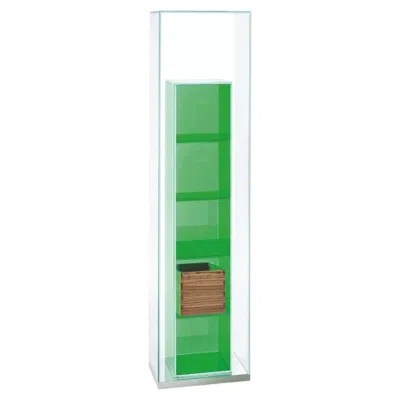 Pre-owned Philippe Starck Glas Italia Boxinbox Freestanding Bookshelf 40cm (15.7in) Glass  In Blue