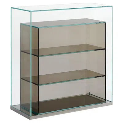 Pre-owned Philippe Starck Glas Italia Boxinbox Freestanding Bookshelf H90cm (35.4in) Glass  In Gray