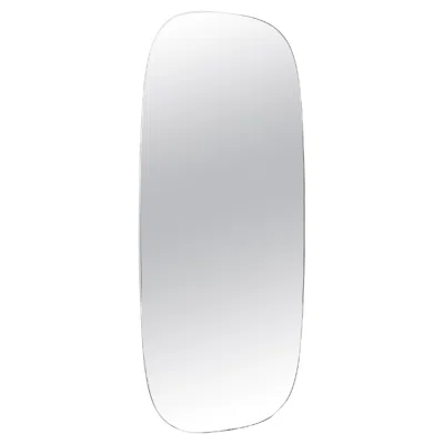 Pre-owned Philippe Starck Glas Italia Menteur Rectangular Mirror By  In Gray
