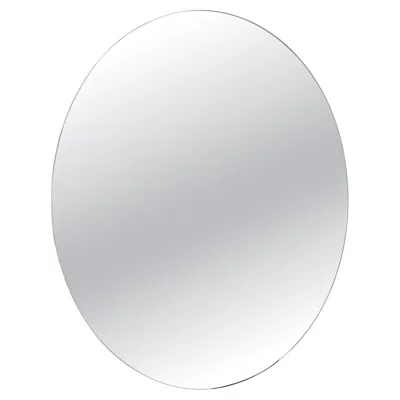 Pre-owned Philippe Starck Glas Italia Menteur Round Mirror Ø 80 Cm (31.5 In) By  - Concave In Gray